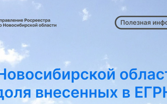 В Новосибирской области доля внесенных в ЕГРН населенных пунктов достигла 76%